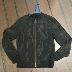 Black bomber jacket